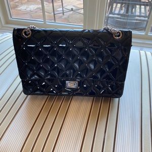 Gorgeous Chanel Vintage Black Patent Leather Bag!